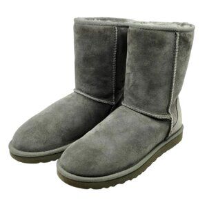 UGG~ Classic Short II~SHEARLING SUEDE WOMEN'S ANKLE BOOTS~in GRAY SIZE 8